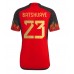 Billige Belgia Michy Batshuayi #23 Hjemmetrøye VM 2022 Kortermet